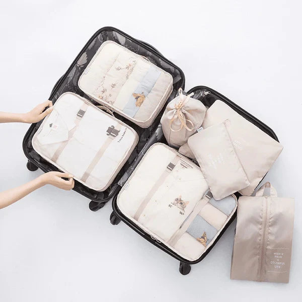 Kit Organizador de Malas para Viagens - TravelEase - Compre 4 e Leve 7